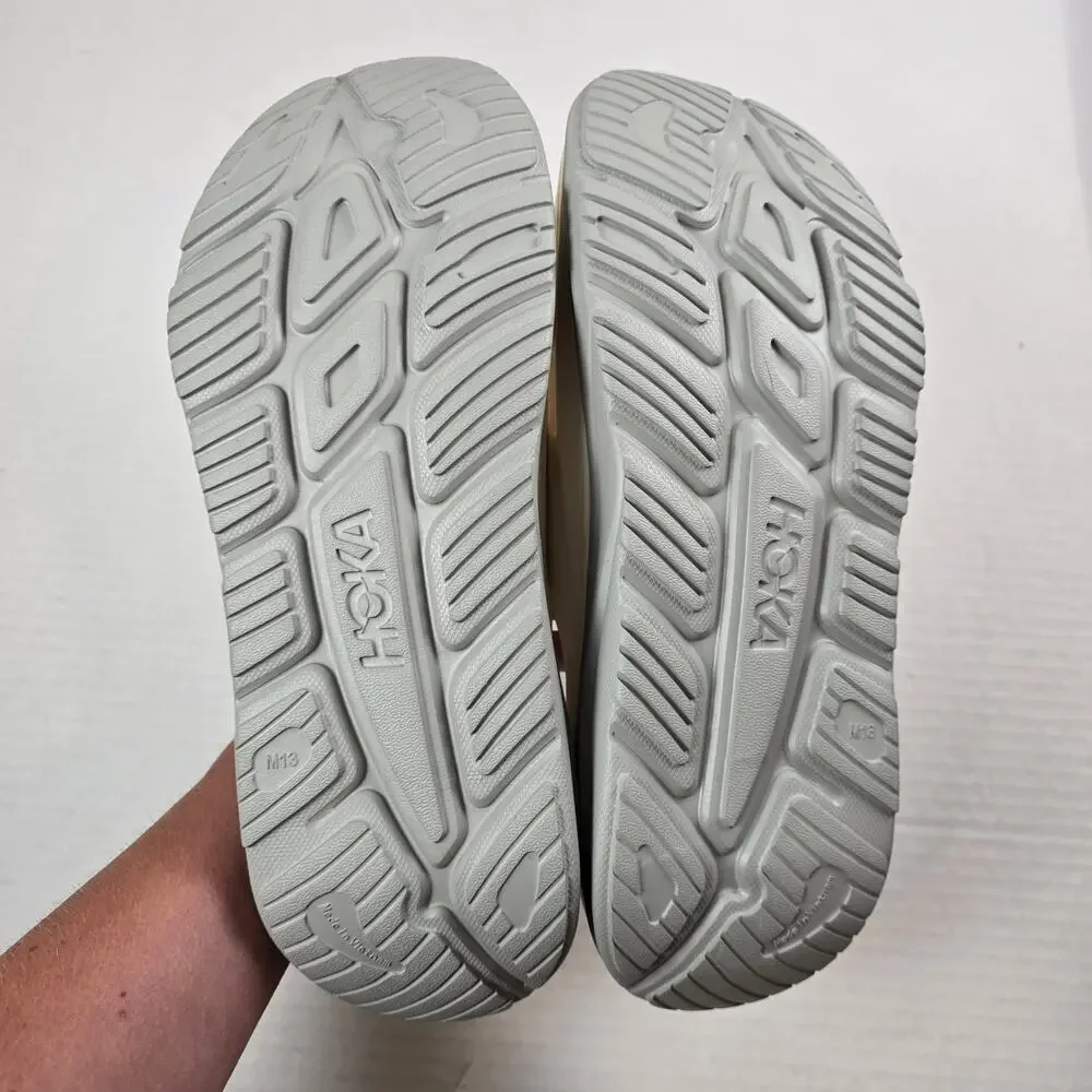Hoka Ora Recovery Slide 3 Unisex Size M13 Alabaster/Stardust Comfort Sandals